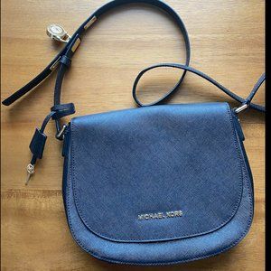 Michael Kors Crossbody Messenger leather black bag - NEW